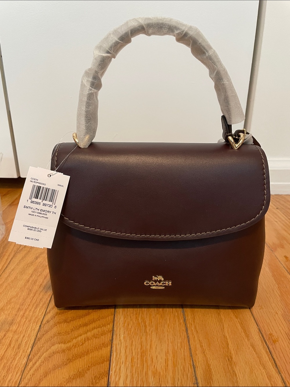 NWT Coach Emory crossbody in Espresso - Picture 5 of 10